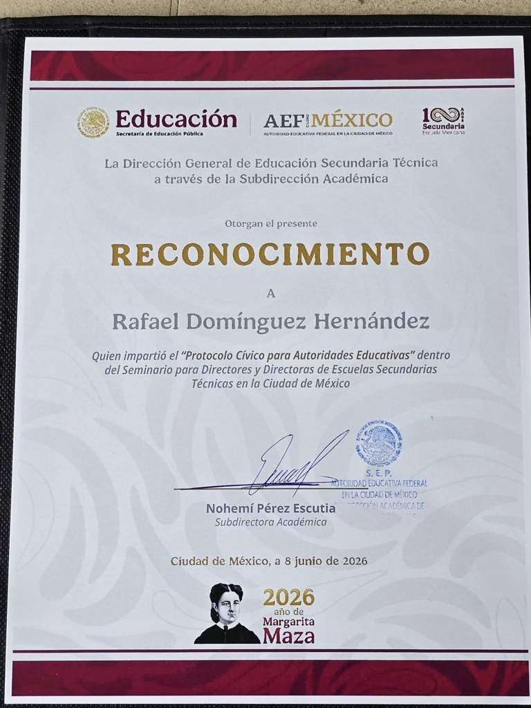 CURSO DE CAPACITACIÓN PARA DIRECTORES DE LAS SECUNDARIAS TÉCNICAS EN LA CDMX