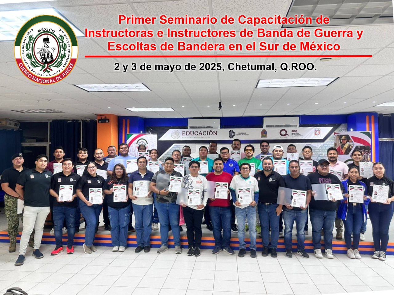 CURSO NACIONAL DE INSTRUCTORES DE BANDAS DE GUERRA Y ESCOLTAS DE BANDERA