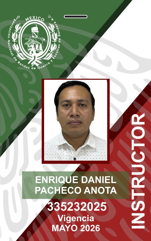 INSTRUCTOR ENRIQUE DANIEL PACHECO ANOTA