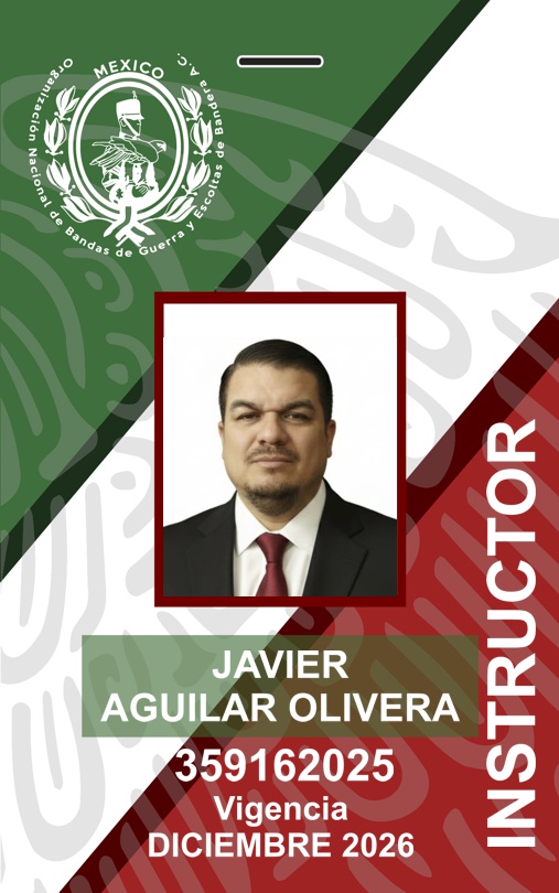 INSTRUCTOR JAVIER AGUILAR OLIVERA