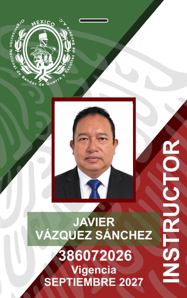 INSTRUCTOR JAVIER VÁZQUEZ SÁNCHEZ