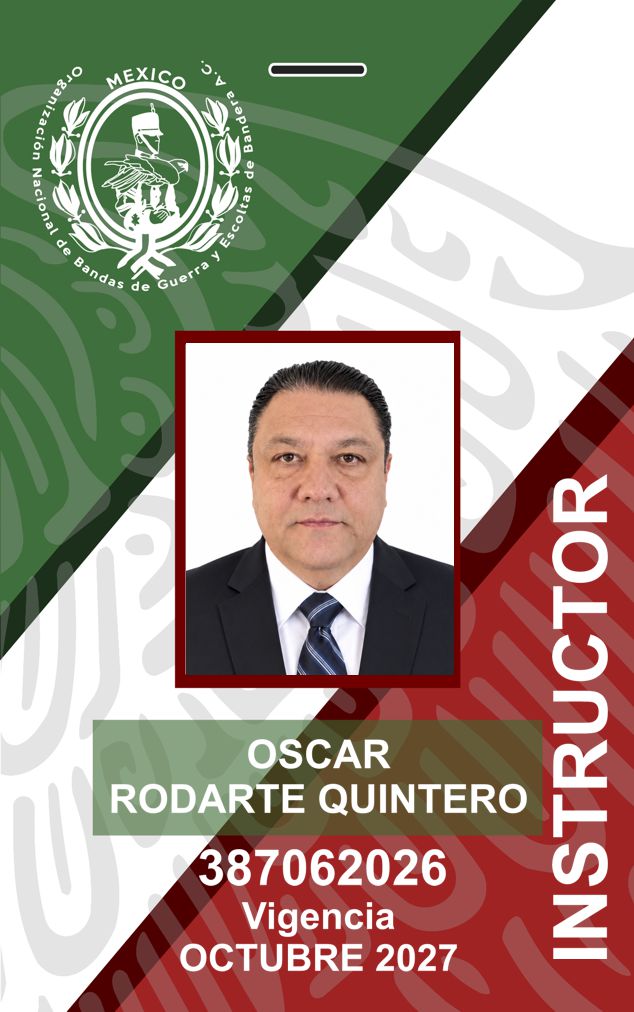 INSTRUCTOR OSCAR RODARTE QUINTERO