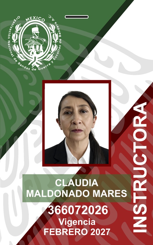 INSTRUCTORA CLAUDIA MALDONADO MARES