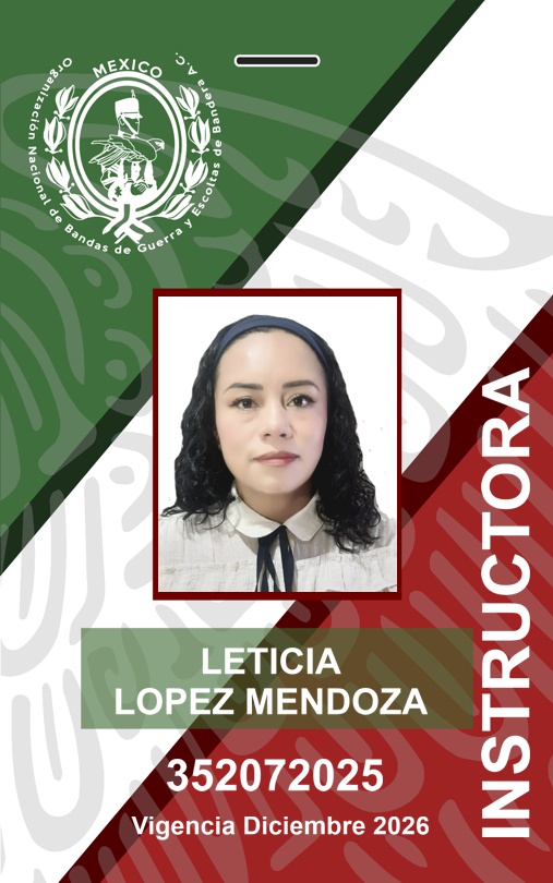 INSTRUCTORA LETICIA LOPEZ MENDOZA