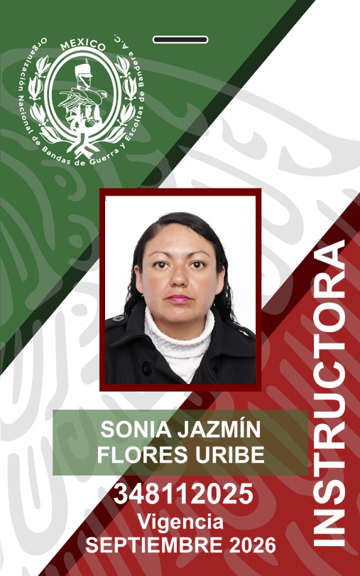 INSTRUCTORA SONIA JAZMÍN FLORES URIBE