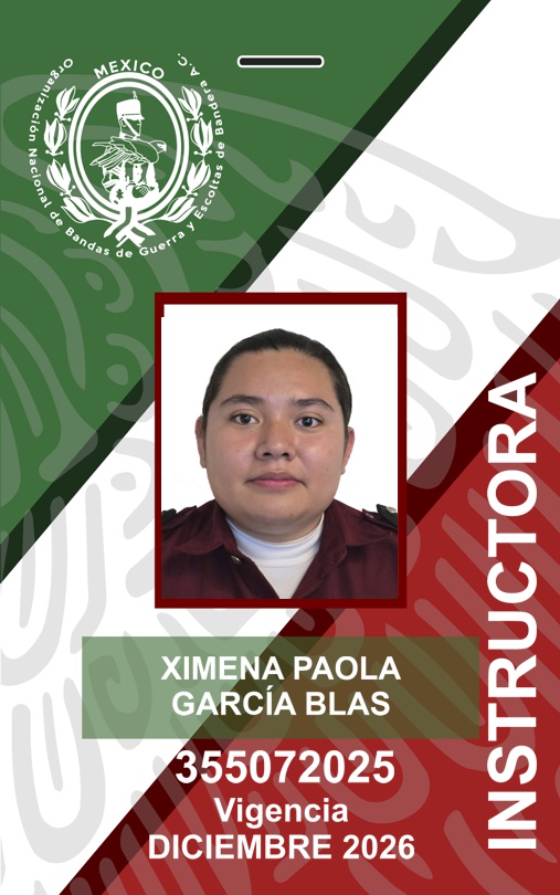 INSTRUCTORA XIMENA PAOLA GARCÍA BLAS